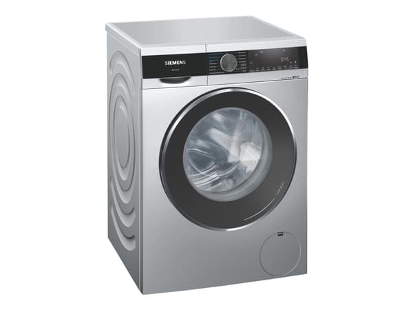 Siemens iQ500 WN54G1X0, Edestä täytettävä, Vapaasti seisova, Hopea, Vasen, Musta, Rotaatio, Kosketus