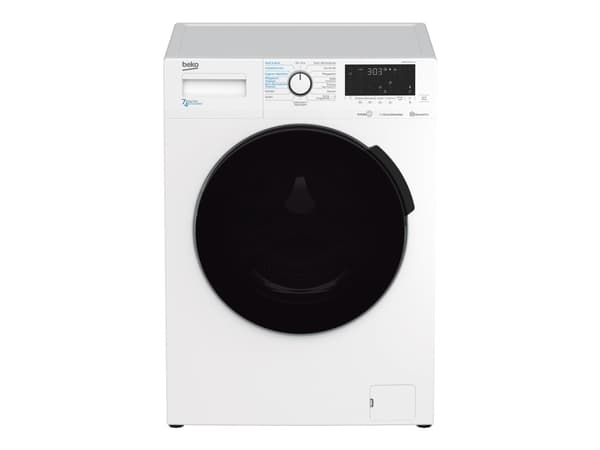 Beko WDW75141Steam1 - Vaskemaskin/tørker - bredde: 60 cm - dybde: 50 cm - høyde: 84 cm - frontileggelse - 7 kg - 1400 rpm - hvit
