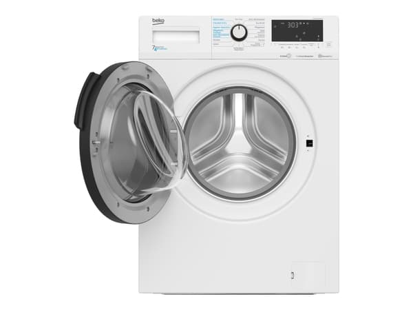 Beko WDW75141Steam1 - Vaskemaskin/tørker - bredde: 60 cm - dybde: 50 cm - høyde: 84 cm - frontileggelse - 7 kg - 1400 rpm - hvit