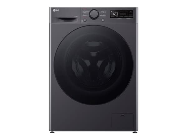 LG V5WD95SLIMB - Vaskemaskin/tørker - bredde: 60 cm - dybde: 47 cm - høyde: 85 cm - frontileggelse - 9 kg - 1200 rpm - medium black