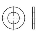 Miniatyrbild 1 av 2: Bricka 4.3 mm 9 mm Mässing 100 st TOOLCRAFT TO-6853812