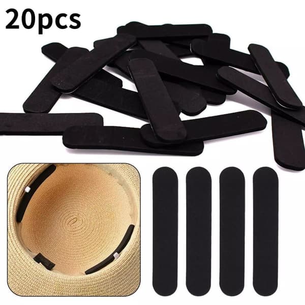 20 st Hatstorlek Reducer Strips EVA Foam Keps Tejp Svettband Hattar Keps DIY Sticker