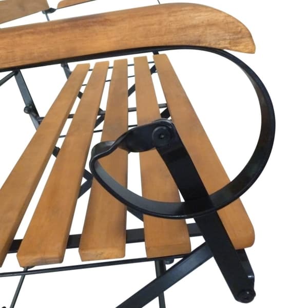 vidaXL Sammenleggbar hagebenk 112 cm heltre akasie