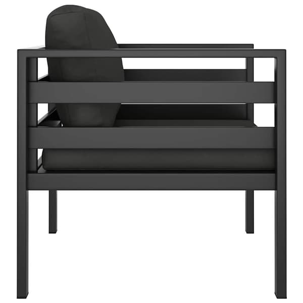 vidaXL sofastol med hynder aluminium antracitgrå