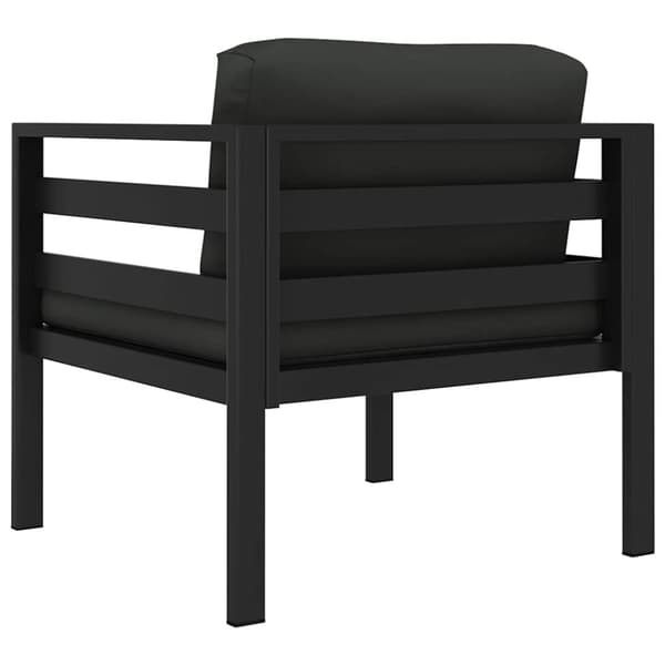 vidaXL sofastol med hynder aluminium antracitgrå