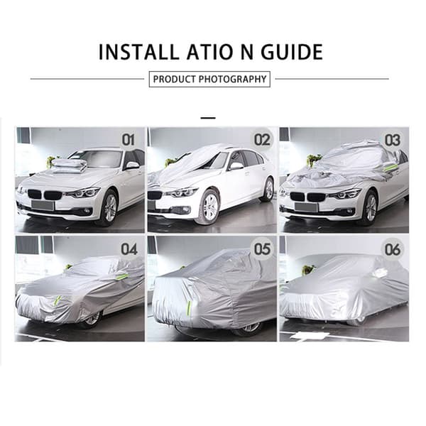 Presenning til bil 490x180x150cm