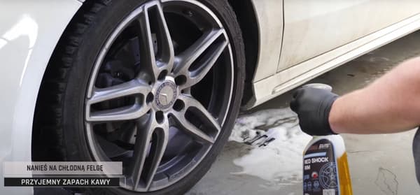 ProElite Red Shock Rim 750ml Rengöringsvätska för rengöring av bilfälgar
