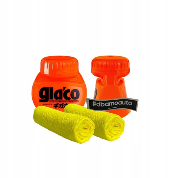 Soft99 Glaco Roll On Large osynlig vindrutetorkare i bilen + 2 mikrofiberdukar