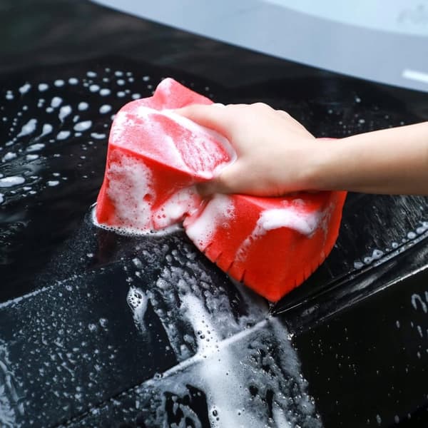 OPTIMUM BIG RED SPONGE Svamp för tvätt och rengöring av bil STOR RÖD