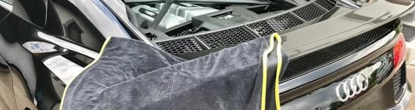 ARBETE GREJER MONSTER 515g/m2 TJOCK HANDDUK för att torka av bilen efter tvätt 90x73cm