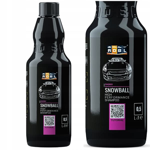 ADBL Snowball 0,5L Schampo med neutral pH Bilkosmetika för bilvård