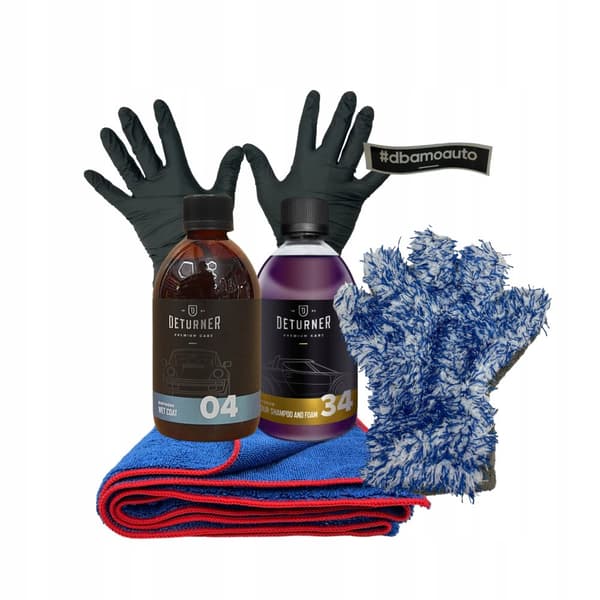 Kosmetik til pleje af bilens lak shampoo Deturner 34 + tilbehør