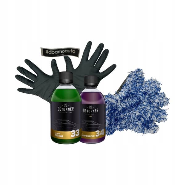 Vask af bil med aktivt skum DETURNER 33 Shampoo Deturner 34 vaskehandske