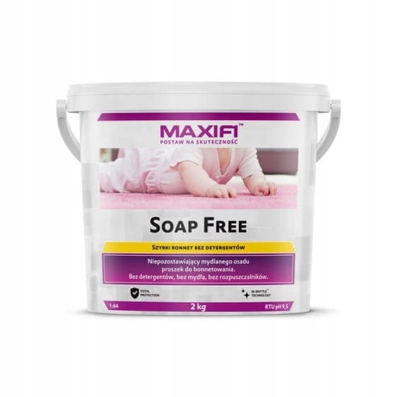 Tvätt av bilklädsel Rengöring av bilinteriör Maxifi Soap Free 2kg