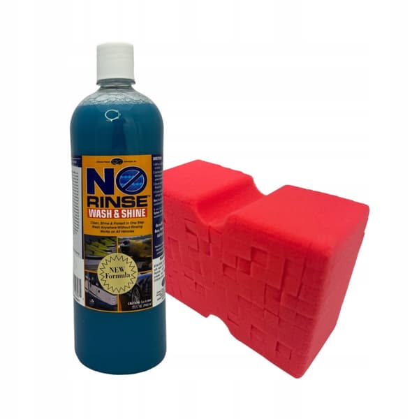 Bilshampo utan sköljning NO RINSE 950ML svamp BIG SPONGE RED