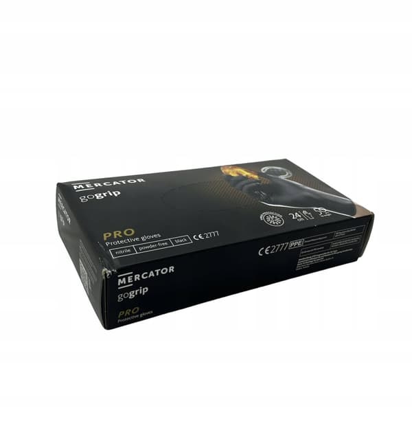 Tillbehör för biltvätt MERCATOR Nitrilhandskar gogrip black storlek L 50 st