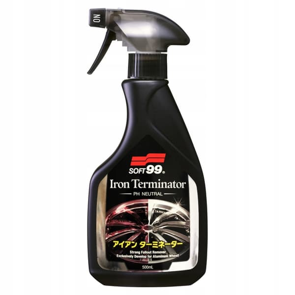 Soft99 Iron Terminator Deironizer blodig fälgtvättmedel för rengöring av fälgar