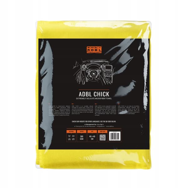 Tillbehör för att rengöra bilen ADBL Chick mikrofiber 40x40 mångsidig