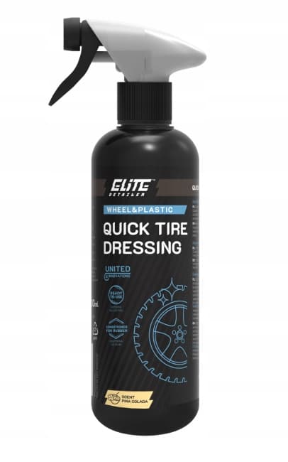 Auton renkaiden hoito ProElite Detailer Quick Tire Dressing -renkaidenhoitoaineella 0,5 litraa