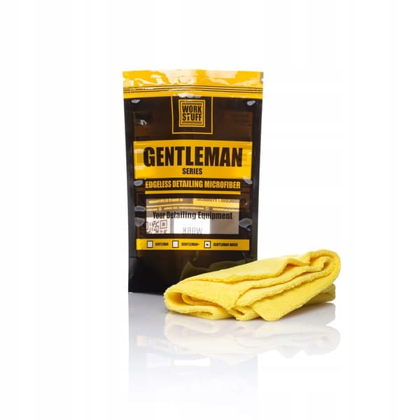 Tillbehör för att rengöra bilen Work Stuff Gentleman Basic Yellow mikrofiber