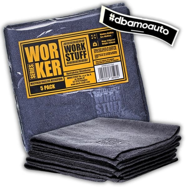 ARBETE GREJER ARBETARE 5 PACK GRÅ MIKROFIBER SÖMLÖSA 40x40 mikrofiber