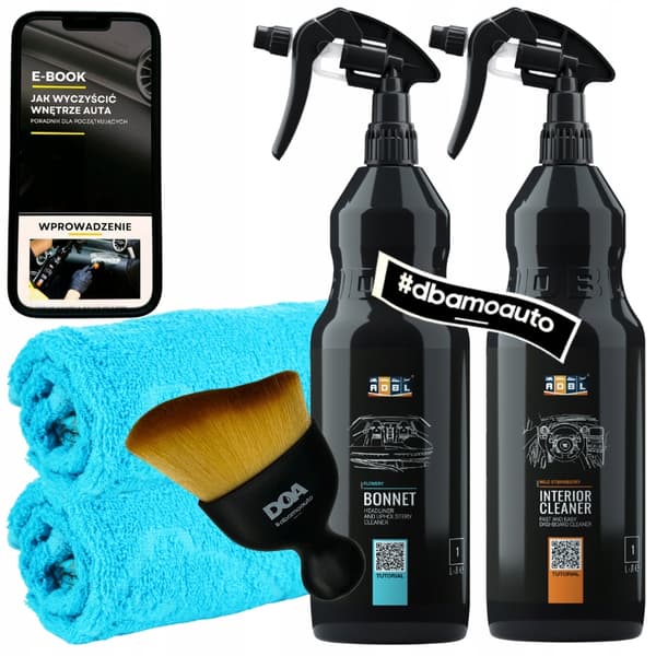 Auton sisätilojen puhdistukseen tarkoitetut tuotteet ADBL Bonnet + ADBL Interior Cleaner