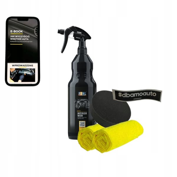 Auton sisätilojen puhdistusaine ADBL Interior WOW 1L + tarvikkeet
