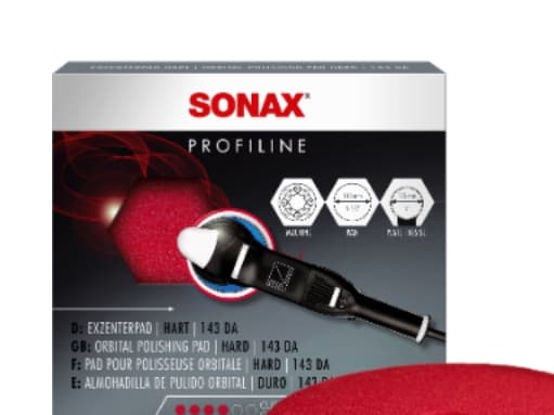 Sonax 04934000, Kiillotuskiekko, 14,3 cm, 14,3 cm, Punainen