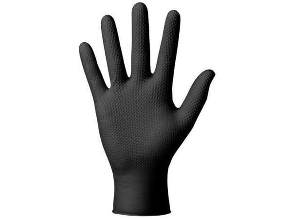 Grippaz 246 nitriilikäsine musta 50 kpl - XL / 10