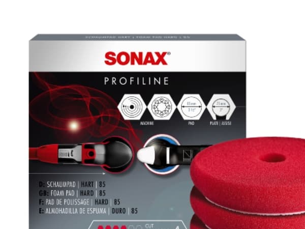 SONAX Profiline Foam -kiillotuslevy, punainen 75 mm