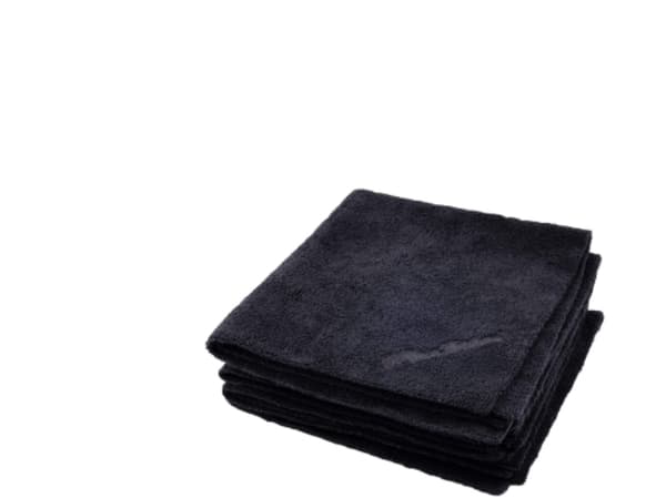 Maxshine Microfiberklud 40x40cm Sømløs Sort 5 stk.
