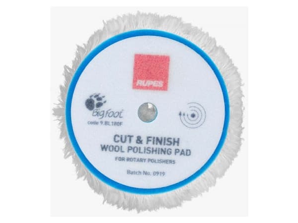 Rotary Ø:200 mm wool pad, cut & finish Ø:165mm, 1 stk.