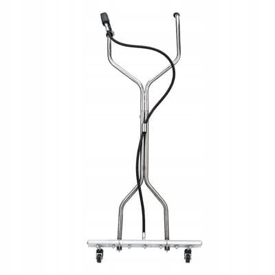 Rustfrit stål chassis vaskelanse 4200 PSI 290 bar 7 dyser 40° med 3/8" pistol