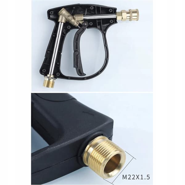 Sæt: Højtryksrenserpistol 4350PSI 22mm + Skumpistol 1000ml til højtryksrenser
