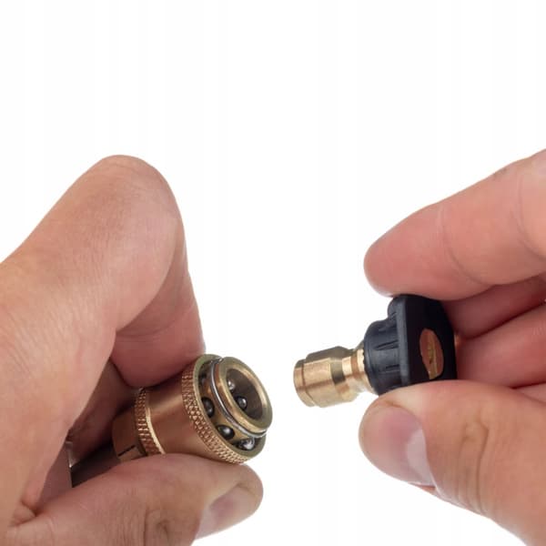 Sæt med 5 hurtigkoblede dyser til en højtryksrenser (0°, 15°, 25°, 40°, 60°) + 1000 ml skumpistol til en højtryksrenser