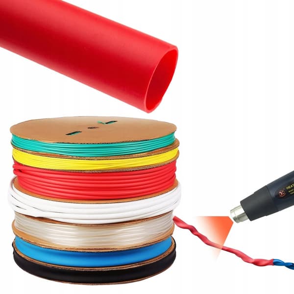 Rosfix Krympslang röd 3mm 1m