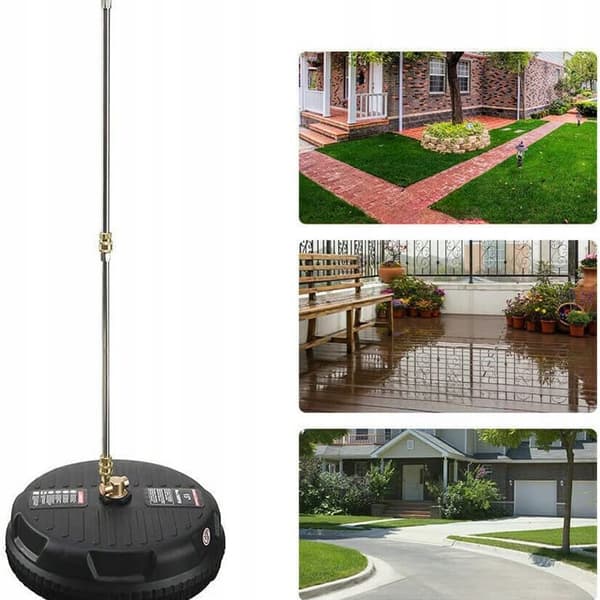Rosfix Professional T-Racer 15" kuutioharja 1/4" pikaliittimellä + 1/4" painepesurin suihkuputki 15° taivutuksella, 5 suutinta ja kahva