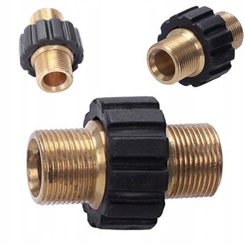 Nippel / adapter til tilslutning af højtryksrenserslanger 2x GZ M22x1,5mm
