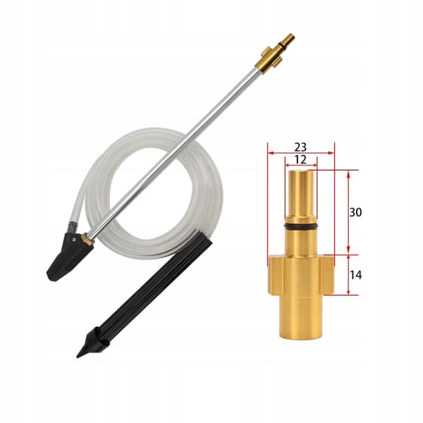 Sandblæsningssæt med messingtilslutning til Bosch/Macallister/AR/Michelin/Makita/Black&Decker keramisk dyseslange 3m lanse 460mm
