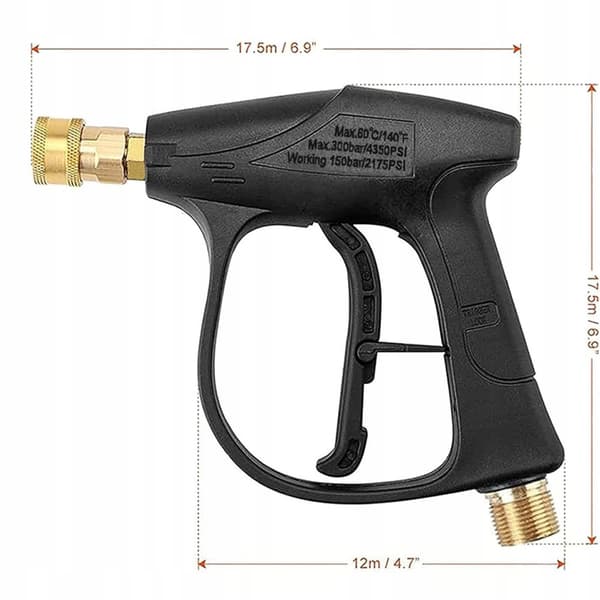 4350PSI 22mm højtryksrenser pistol
