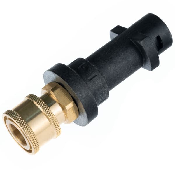 Adapter / stik (1/4QRC-Karcher K) Bajonet til tilslutning af tilbehør med et 1/4"" lynstik til Kärcher K-serien (K2, K3, K4, K5, K6 K7)