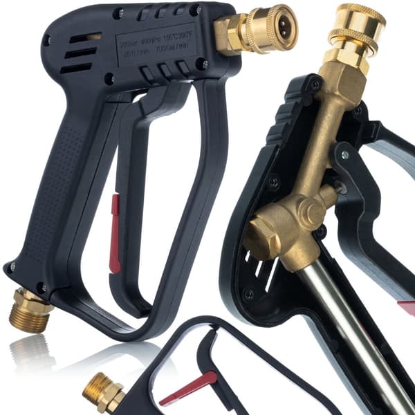 5000PSI højtryksrenserpistol med 22 mm tilslutningsgevind og 1/4" lynkobling