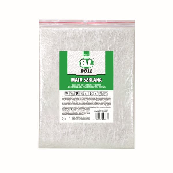 BOLL GLASMATTA 450G/M2, MÅTT 0,5M2