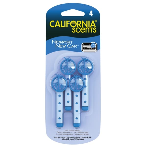 California Scents CALIFORNIA SCENTS -TUULETUSTIKUT - NEWPORT, NEW AUTO (4 KPL)