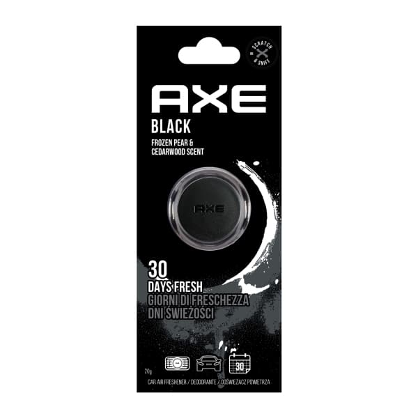 AUTON TUOKSUAINEET MINI-KALVOLLE AUTON ILMASTOINTIAUKOLLE 3ML AXE MUSTA