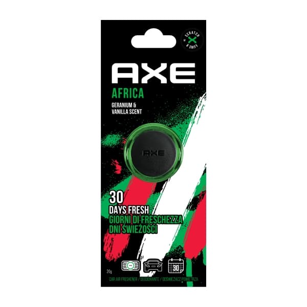 AUTON TUOKSUAINEET MINI-KALVOLLE AUTON ILMASTOINTIAUKOLLE 3ML AXE AFRICA