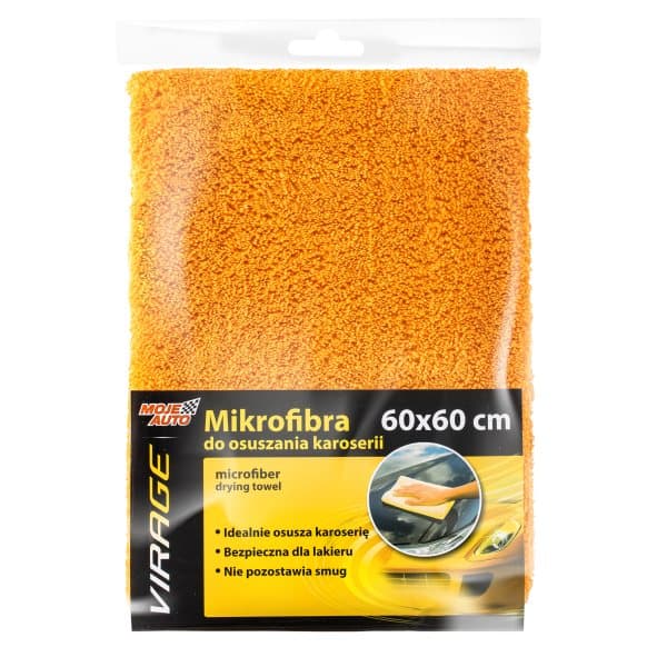 VIRAGE BILKLUD 60X60CM MIKROFIBER TIL TØRRING AF KAROSSERIE