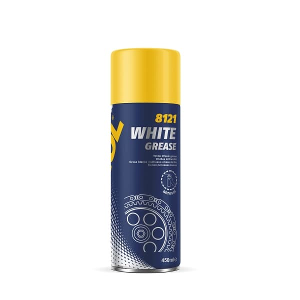 MANNOL HVIDT SMØREMIDDEL 450ML SPRAY