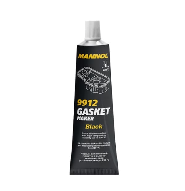 MANNOL HØJTEMPERATUR SILIKONE SORT 85G