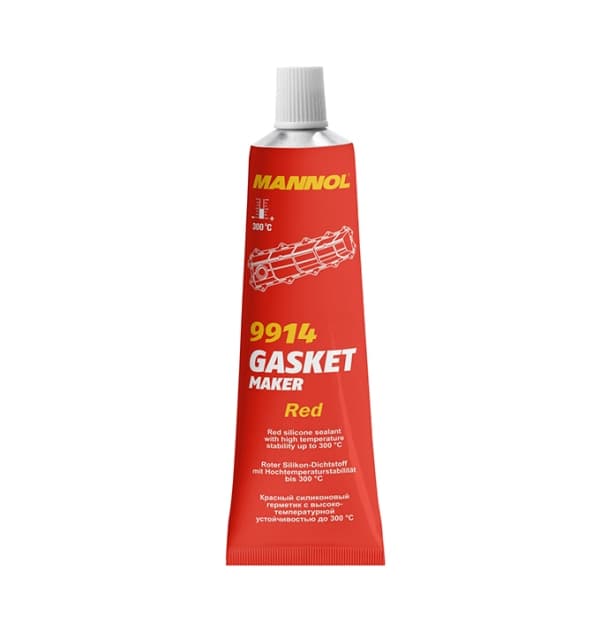 MANNOL KORKEAN LÄMPÖTILAN SILIKONIMAA 85G PUNAINEN/ -50°C - +300°C